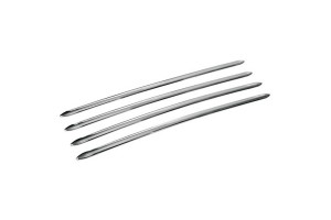 Lampa Strips Αυτοκόλλητα Αυτοκινήτου Χρωμίου 4 x 1.2cm 4τμχ