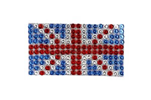 Αυτοκολλητη Σημαια Με Strass