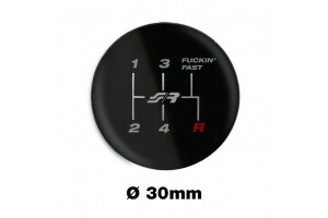 Αυτοκολλητο Πομπε Πλαστικο TYPE-3 Φ30mm Για Πομολο Ταχυτητων