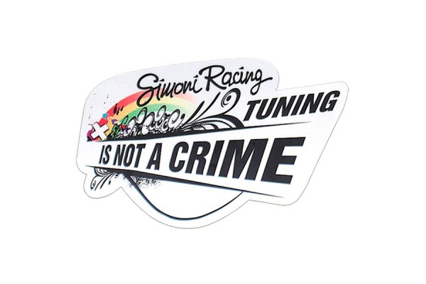 Simoni Racing Αυτοκόλλητο Αυτοκινήτου Rainbow Tuning is not a Crime 15 x 10cm