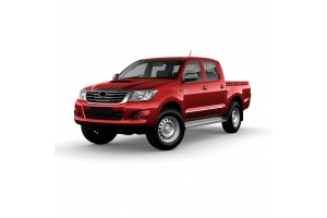 TOYOTA HILUX PICK-UP 2009+ ΠΛΑΙΝΟ ΠΡΟΣΤΑΤΕΥΤΙΚΟ ΤΡΙΜ ΠΟΡΤΑΣ ΑΤΣΑΛΙ+ΠΛΑΣΤΙΚΟ ΧΡΩΜΙΟ 8ΤΕΜ