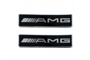 Race Axion Σήματα Mercedes AMG Βιδωτά για Πατάκια Εποξειδικής Ρυτίνης 10x3εκ 2τμχ