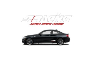 Simoni Racing Αυτοκόλλητο Αυτοκινήτου Pre-Spaced 30 x 7cm σε Λευκό Χρώμα