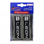 Race Axion Seat Leon Σήματα για Πατάκια Εποξειδικής Ρητίνης Βιδωτά Μαύρο/Χρώμιο 2τμχ