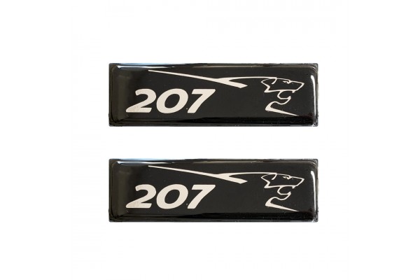 Race Axion Σήματα Peugeot 207 Βιδωτά για Πατάκια Εποξειδικής Ρυτίνης 10x3εκ 2τμχ