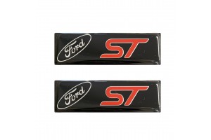 Ford ST Σηματα Βιδωτα 10 Χ 3 cm Εποξειδικης Ρυτινης (ΥΓΡΟ ΓΥΑΛΙ) Σε ΜΑΥΡΟ/ΧΡΩΜΙΟ/ΚΟΚΚΙΝΟ Με Logo Για Πατακια - 2 ΤΕΜ.