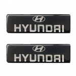 Race Axion Σήματα Hyundai Βιδωτά για Πατάκια Εποξειδικής Ρυτίνης 10x3εκ 2τμχ