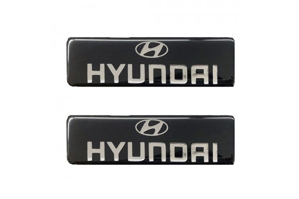 Race Axion Σήματα Hyundai Βιδωτά για Πατάκια Εποξειδικής Ρυτίνης 10x3εκ 2τμχ