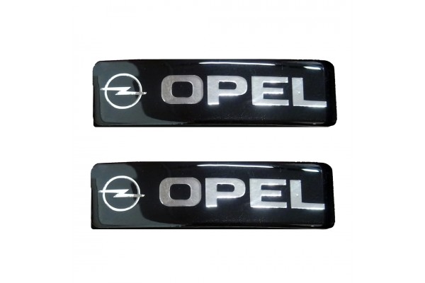 Opel Σηματα Βιδωτα 10 Χ 3 cm Εποξειδικης Ρυτινης (ΥΓΡΟ ΓΥΑΛΙ) Σε ΜΑΥΡΟ/ΧΡΩΜΙΟ Για Πατακια - 2 ΤΕΜ.