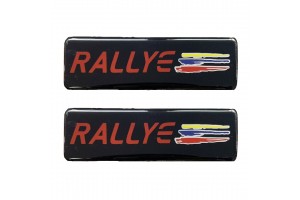 Race Axion Σήματα Peugeot Rallye Βιδωτά για Πατάκια Εποξειδικής Ρυτίνης 10x3εκ 2τμχ