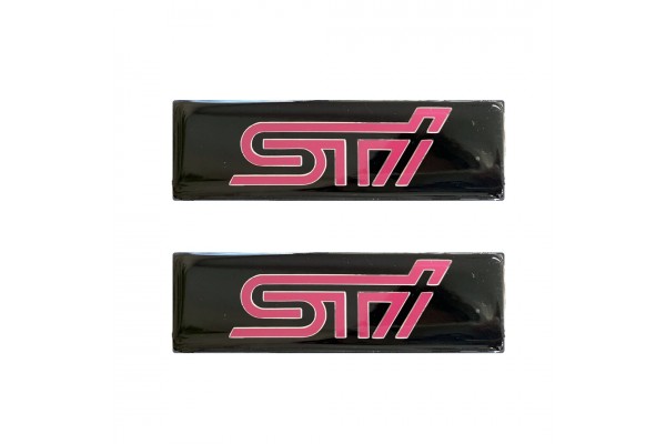 Subaru Sti Σηματα Βιδωτα 10 Χ 3 cm Εποξειδικης Ρυτινης (ΥΓΡΟ ΓΥΑΛΙ) Σε ΜΑΥΡΟ/ΧΡΩΜΙΟ/ΦΟΥΞΙΑ Για Πατακια - 2 ΤΕΜ.