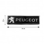 Peugeot Σηματα Βιδωτα 10 Χ 3 cm Εποξειδικης Ρυτινης (ΥΓΡΟ ΓΥΑΛΙ) Σε ΜΑΥΡΟ/ΧΡΩΜΙΟ Για Πατακια - 2 ΤΕΜ.