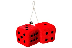 Simoni Racing Big Διακοσμητικά Ζάρια Αυτοκινήτου Κόκκινα