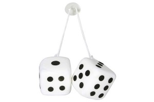 Lampa Διακοσμητικά Ζάρια Άσπρα 7x7cm