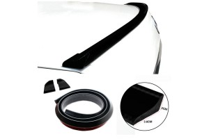 Simoni Racing Αυτοκόλλητο Αυτοκινήτου Αεροτομή Λαστιχένια Μαύρο 1,4mX18mm