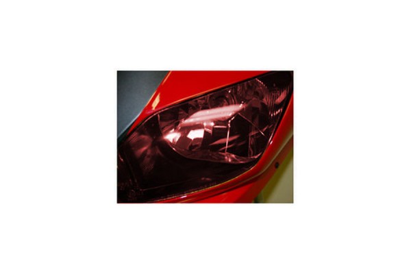 Simoni Racing Αυτοκόλλητη Μεμβράνη 100 x 60cm για Φανάρια Αυτοκινήτου σε Κόκκινο Χρώμα