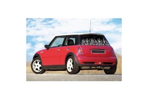 Lampa Αυτοκόλλητο Φλόγες 163 x 51cm για Παρμπρίζ Αυτοκινήτου σε Ασημί Χρώμα