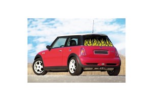 Lampa Αυτοκόλλητο Αυτοκινήτου Φλόγες σε Κίτρινο Χρώμα