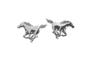 Lampa Horses Αυτοκόλλητα Αυτοκινήτου Χρωμίου 10.5 x 7.2cm 2τμχ