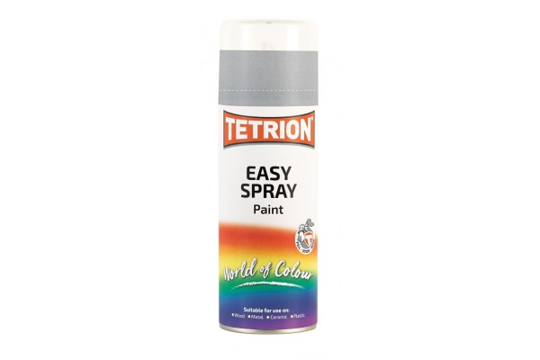 Χρωμα Σε Σπρευ Ασημι Tetrion Easy Spray Silver Πολλαπλων Χρησεων 400ML