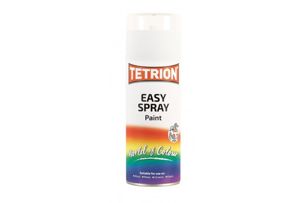Tetrion Easy Spray Ακρυλικό Σπρέι Βαφής Λευκό με Σατινέ Εφέ 400ml