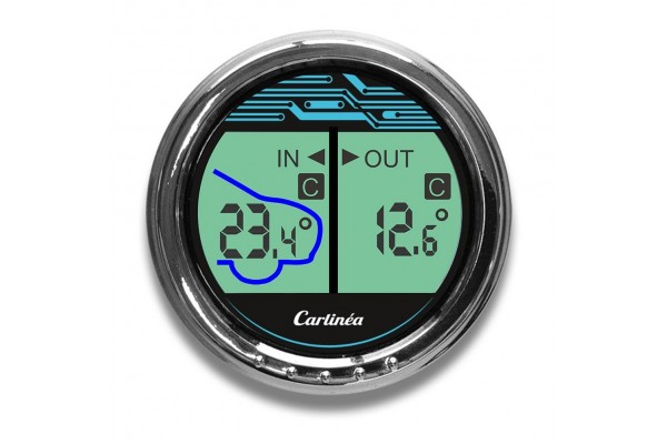 Θερμόμετρο αυτοκινήτου ΨΗΦΙΑΚΟ IN/OUT CARLINEA (485004)