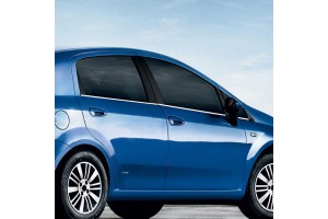 Fiat Grande Punto 06+ Trim Μαρκε Παραθυρων Αυτοκολλητα Χρωμιου 4ΤΕΜ.
