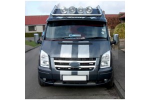 Ford Transit 2007>2014 Διακοσμητικες Γρυλλιες Μασκας Εμπρος Χρωμιου 2ΤΕΜ.