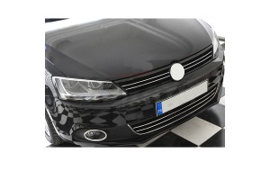 S-dizayn Διακοσμητικά Χρωμίου Εμπρός Προφυλακτήρα 2τμχ VW Jetta 4D 2011-2014