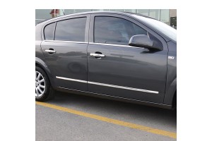 Opel Astra H 4/5D/SW 04+ Προστατευτικη Φασα Πορτας Πλαστικο Χρωμιο 8ΤΕΜ.