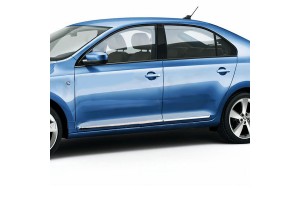 SKODA RAPID 4D 2012+ ΠΡΟΣΤΑΤΕΥΤΙΚΗ ΦΑΣΑ ΠΟΡΤΑΣ ΠΛΑΣΤΙΚΟ ΧΡΩΜΙΟ 8ΤΕΜ.