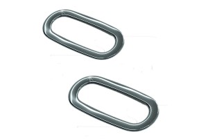 S-dizayn Δαχτυλίδι Φλας Χρώμιο Μεταλλικό για Citroen Jumpy 2006+ 2τεμ