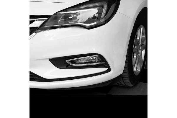 Opel Astra K 3/4/5D/SW 2015+ Δαχτυλιδια Χρωμιου Για Προβολακια Ομιχλης 2ΤΕΜ.