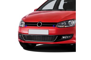 S-dizayn Διακοσμητικές Γρύλλιες Μάσκας Εμπρός Χρωμίου 2τμχ VW Polo 6R 5D 2009-2014