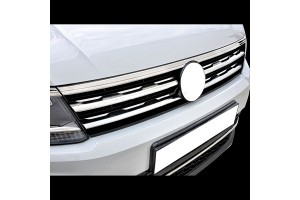 S-dizayn Διακοσμητικές Γρύλλιες Μάσκας Εμπρός Χρωμίου 4τμχ VW Tiguan 5D 2016