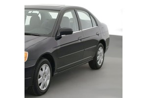 Honda Civic 4D 02>06 Trim Μαρκε Παραθυρων Αυτοκολλητα Χρωμιου 4ΤΕΜ.