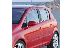 Opel Corsa D 5D 07>14 Trim Μαρκε Παραθυρων Αυτοκολλητα Χρωμιου 6ΤΕΜ.