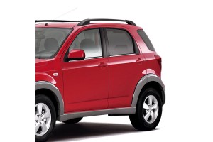 Daihatsu Terios 5D 2006+ Trim Μαρκε Παραθυρων Αυτοκολλητα Χρωμιου Μεταλλικα 4ΤΕΜ.