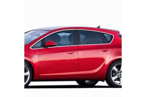 Opel Astra J 5D 2010+ Trim Μαρκε Παραθυρων Αυτοκολλητα Χρωμιου 12ΤΕΜ.