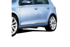 VW Golf 6 5D 2010>2013 Προστατευτικη Φασα Πορτας Πλαστικο Χρωμιο 8ΤΕΜ.