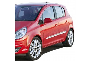 OPEL CORSA D 5D 07-14 ΠΡΟΣΤΑΤΕΥΤΙΚΗ ΦΑΣΑ ΠΟΡΤΑΣ ΠΛΑΣΤΙΚΟ ΧΡΩΜΙΟ 8ΤΕΜ.