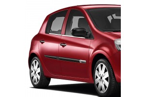 Renault Clio 5D 2006+ Trim Μαρκε Παραθυρων Αυτοκολλητα Χρωμιου 4ΤΕΜ.