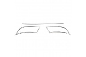 Skoda Superb 4D 2015+ Διακοσμητικα Χρωμια Εξατμισης Μαρκε Μονοκοματο