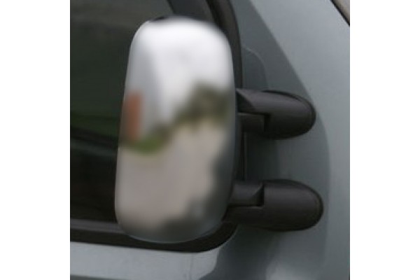 Fiat Doblo I Mvn 2000-2010 Καπακια Καθρεφτων Χρωμιου Σατινε 2 ΤΕΜ. Πλαστικα