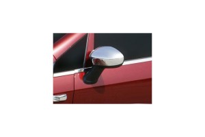 Omtec Καπάκια Καθρεπτών Χρωμίου Μεταλλικά 2τμχ Fiat Grande Punto/Evo 3D/5D 2005-2009/Linea 2007