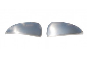 Omtec Καπάκια Καθρεπτών Χρωμίου Μεταλλικά Βούρτσα 2τμχ Mercedes Smart Citycar W451 2007-2014