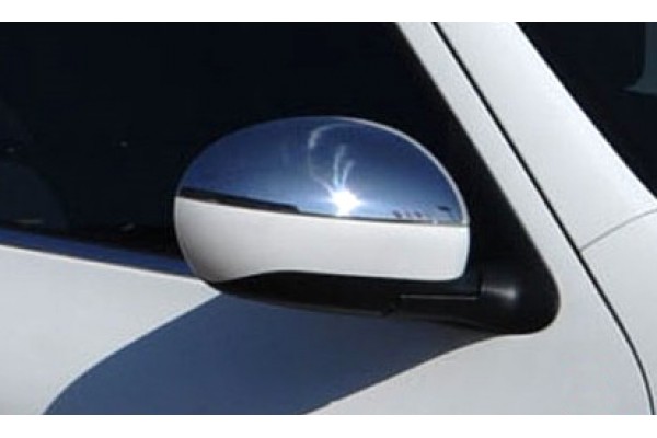 Omtec Καπάκια Καθρεπτών Χρωμίου Μεταλλικά Βούρτσα 2τμχ Nissan Juke Suv F15 2011-2014