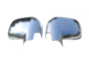 Omtec Καπάκια Καθρεπτών Χρωμίου Σατινέ Πλαστικά 2 τμχ Citroen Berlingo II Mvn 2008-2012/Peugeot Partner II Tepee Mvn 08 ΚΚ.