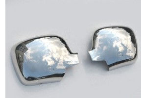 Omtec Μεταλλικά Καπάκια Καθρεφτών Renault Kangoo II MVN/LAV 2008 Χρώμιο 2τμχ