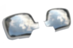 Omtec Καπάκια Καθρεπτών Χρωμίου Σατινέ Πλαστικά 2 τμχ Renault Kangoo MVN/LAV 2008
